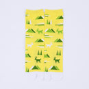 Front view of long yellow Tabi Socks " Mikasayama "