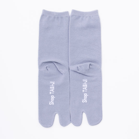 Back view of long gray Tabi Socks "TABI-JI"