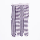 Front view of long purple Tabi Socks " Hyoshigi "