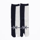 Front view of long black Tabi Socks " Goen "