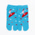 Front view of short light blue　Tabi Socks " Surfer"