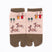 Front view of short green Tabi Socks " Nara-e "