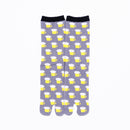 Front view of long gray Tabi Socks " Beer "