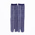 Front view of long navy Tabi Socks " Hyoshigi "