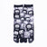 Front view of long black Tabi Socks " Daruma "