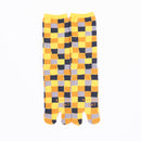 Front view of long yellow Tabi Socks " Chigiri-e "