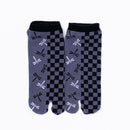 Front view of short gray Tabi Socks " Tonbo & Ichimatsu "