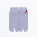 Front view of short gray Tabi Socks "TABI-JI"