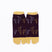 Front view of short purple Tabi Socks " Shika Origami "