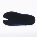Outsole view of navy Tabi Slippers " PILE "