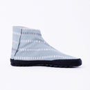 Right side of blue-gray Tabi Shoes " SHINOBI "