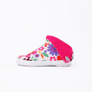 Left side of pink Tabi Shoes " KIDS SUN GARDEN "