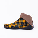 Left side of yellow Tabi Shoes " CHEKER "