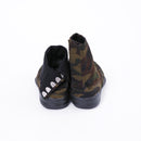 Back view of green Tabi Shoes " MEISAI "