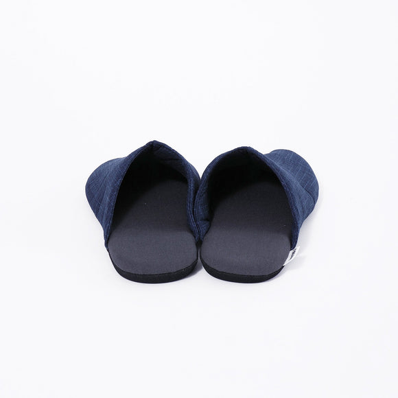 Back view of navy Tabi Slippers " KASUMI "