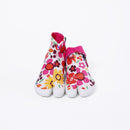 Front view of pink Tabi Shoes "KIDS SUN GARDEN"