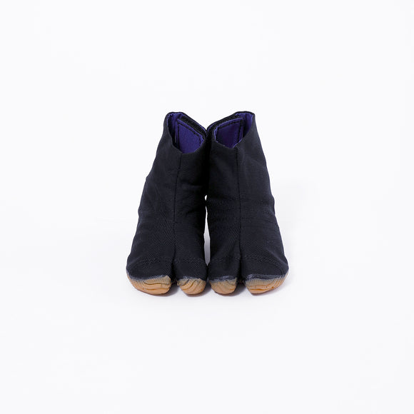 Front view of black Tabi Shoes " KIDS MATSURI "