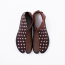 Top view of brown Tabi Shoes " PLANET "