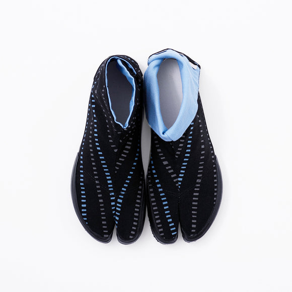 Top view of black Tabi Shoes " SHINOBI "