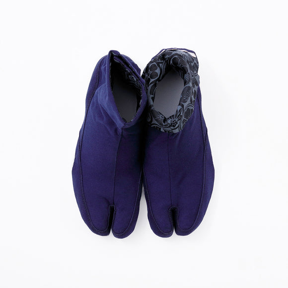 Top view of blue Tabi Shoes " KAMON "