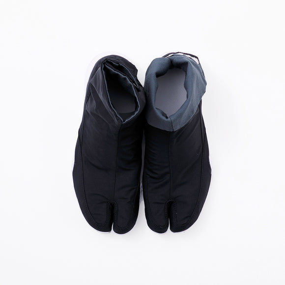 Top view of black Tabi Shoes " RAIN "