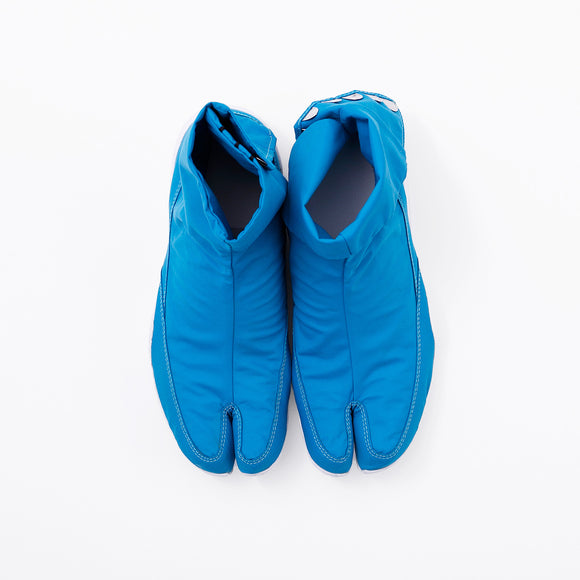 Top view of blue Tabi Shoes " RAIN "