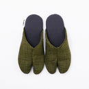Top view of green Tabi Slippers " KASUMI "