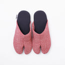 Top view of red Tabi Slippers " KANOKO "